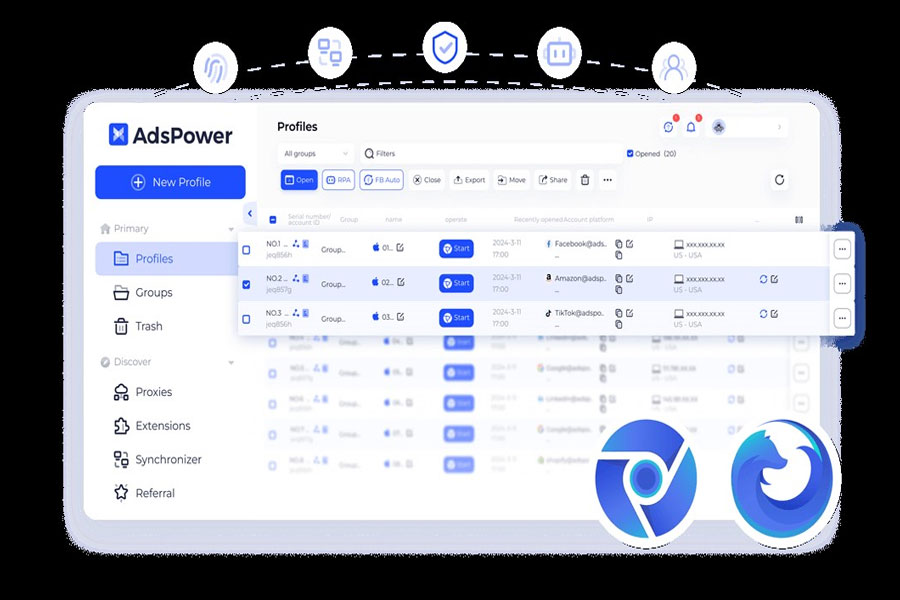 Adspower với tính năng vượt trội quản lý nhiều tài khoản